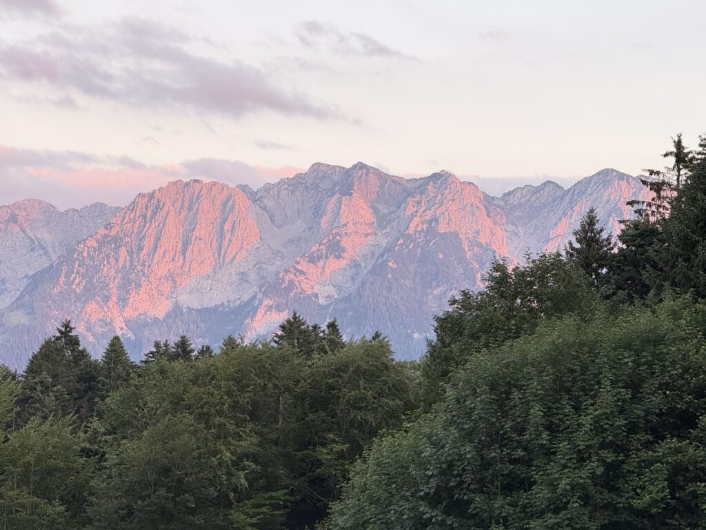 Blick auf den Zahmen Kaiser